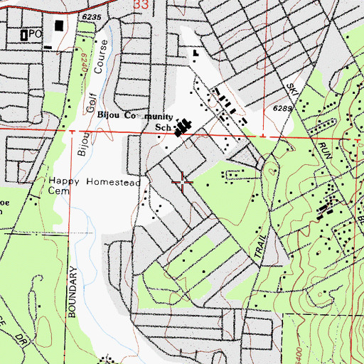 Topographic Map of Kingdom Hall of Jehovahs Witnesses, CA