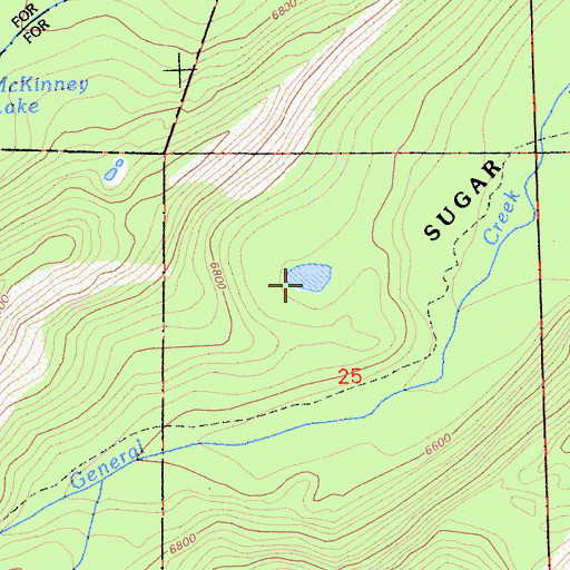 Topographic Map of Lily Pond, CA