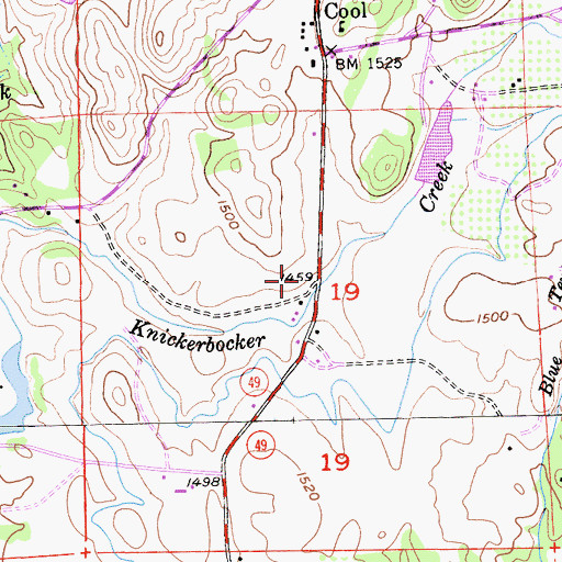 Topographic Map of Northside Elementary School, CA