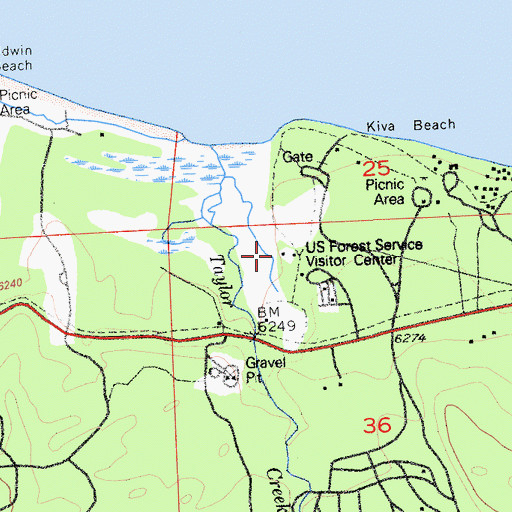 Topographic Map of Tallac Historical Site, CA