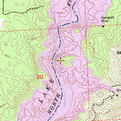 Topographic Map of Anderson Island Natural Preserve, CA
