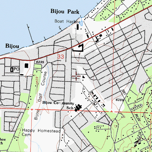Topographic Map of Church of Christ of South Lake Tahoe, CA