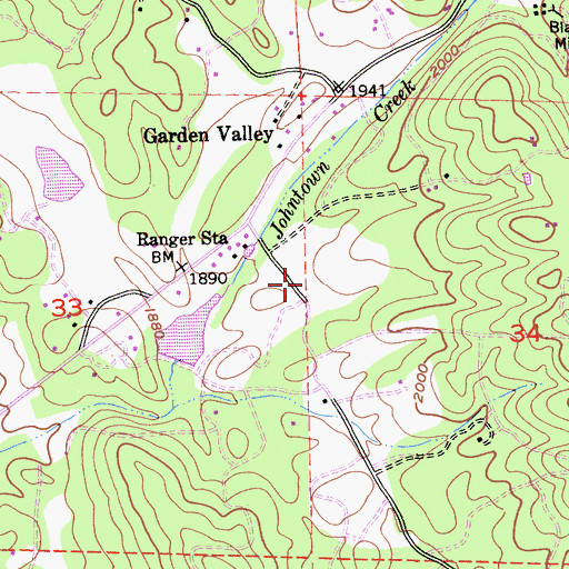 Topographic Map of Creekside Elementary School, CA
