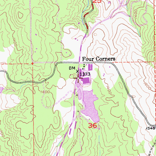 Topographic Map of Gold Trail Union School, CA