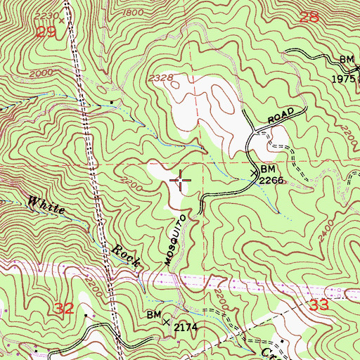 Topographic Map of Granite Hills Vineyards, CA