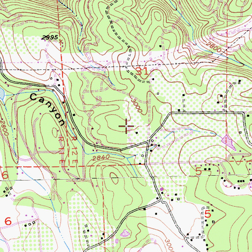 Topographic Map of Mother Lode Orchards, CA