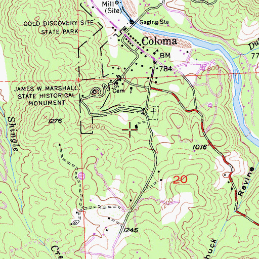 Topographic Map of Vineyard House, CA