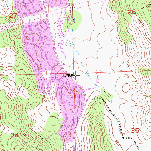 Topographic Map of El Dorado Hills Community Park, CA