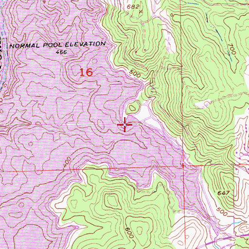 Topographic Map of Folsom Marina Boat Ramp, CA