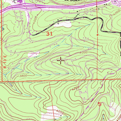 Topographic Map of Gold Ridge, CA