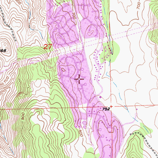 Topographic Map of Governors Village, CA