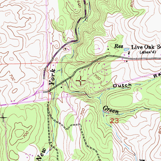Topographic Map of Green Valley Acres, CA