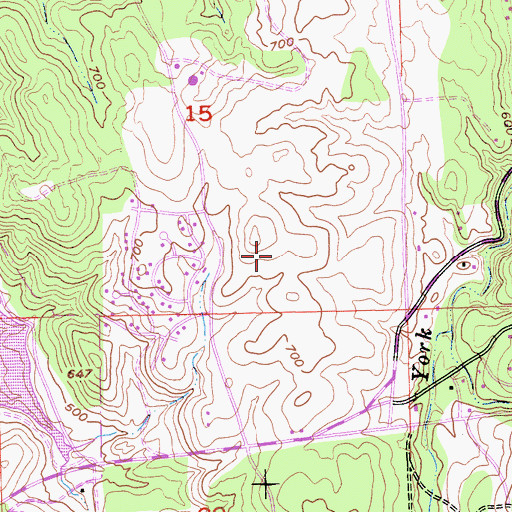 Topographic Map of Lake Forest Elementary School, CA