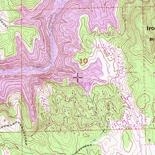 Topographic Map of Lake Hill Cove, CA