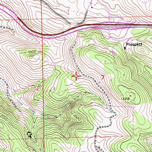Topographic Map of Marble Mountain, CA