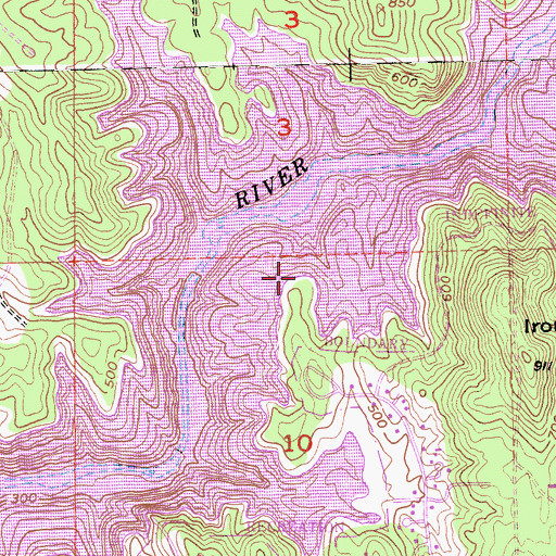 Topographic Map of Peanut Point, CA