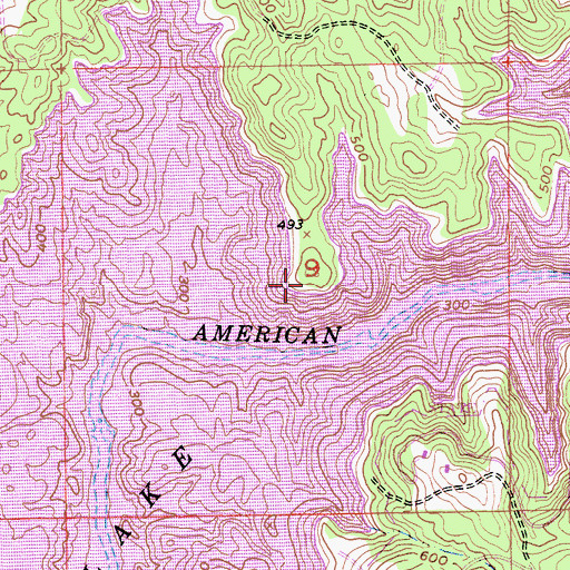 Topographic Map of Peter Point, CA