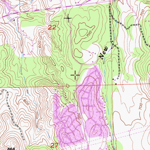 Topographic Map of Saint Andrews Park, CA