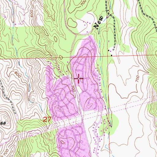 Topographic Map of Saint Andrews Village, CA