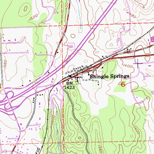 Topographic Map of Bamom (historical), CA