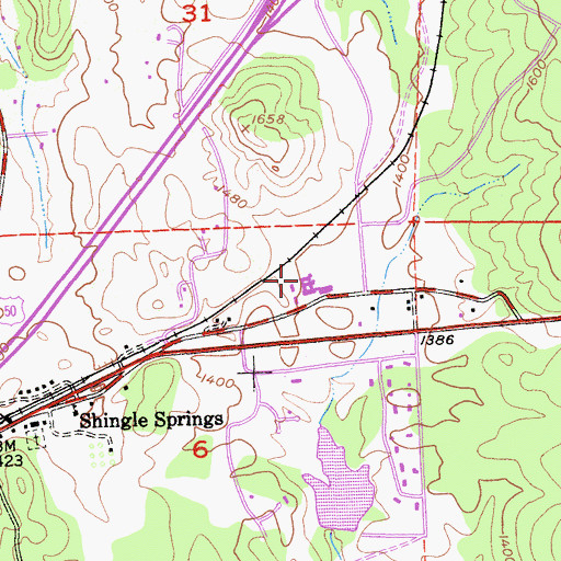 Topographic Map of Buckeye Elementary School, CA