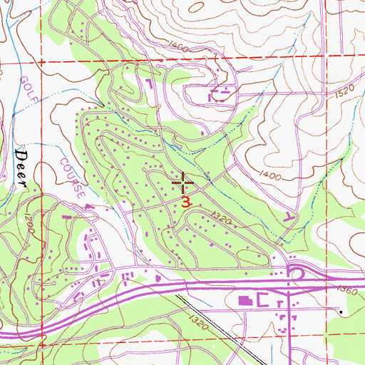 Topographic Map of Hacienda Park, CA