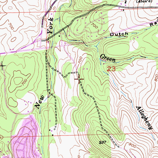 Topographic Map of Highland Village, CA