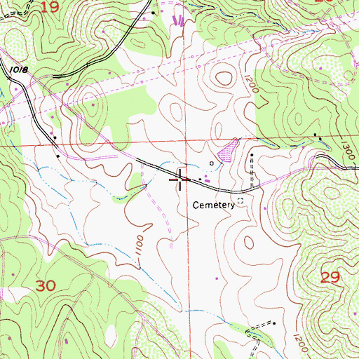 Topographic Map of Pleasant Grove House State Historic Landmark, CA