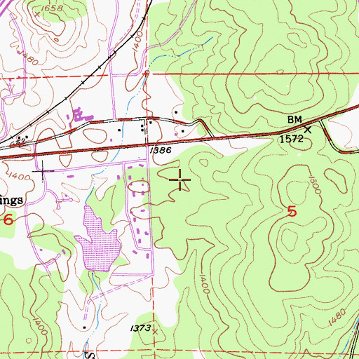 Topographic Map of Shingle Springs Park Plaza, CA