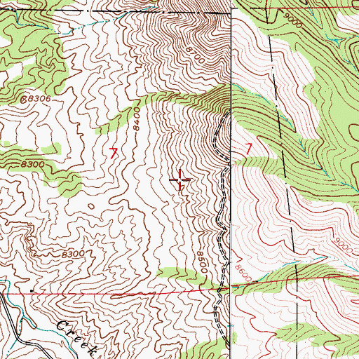 Topographic Map of Wet Mountain Mine, CO