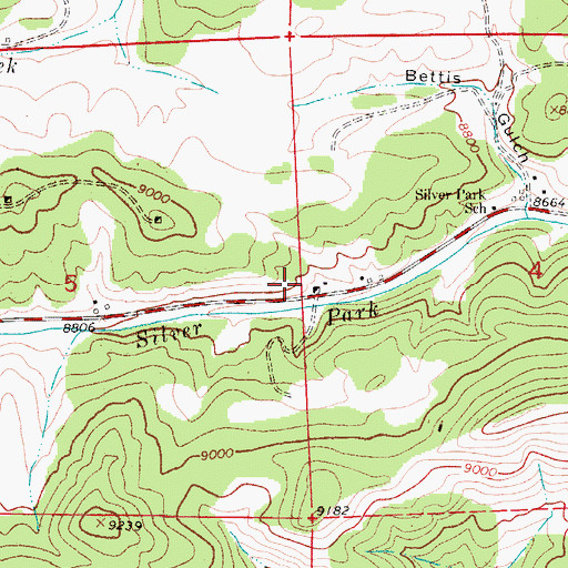 Topographic Map of Hoza Ranch Mine, CO