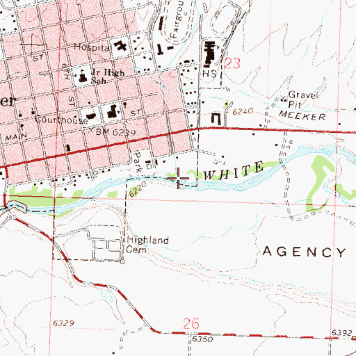 Topographic Map of Sulphur Creek, CO