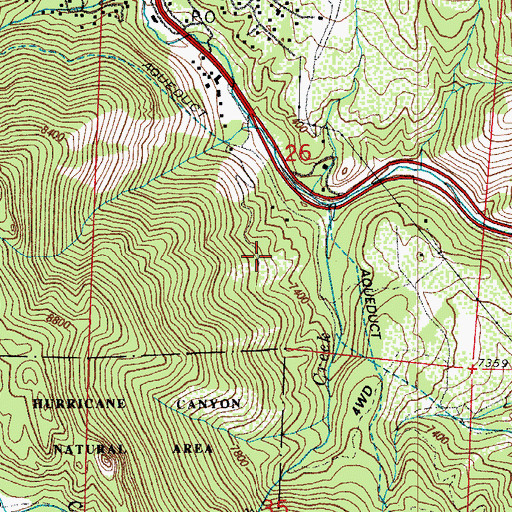 Topographic Map of Cascade-Ute Pass Mine, CO
