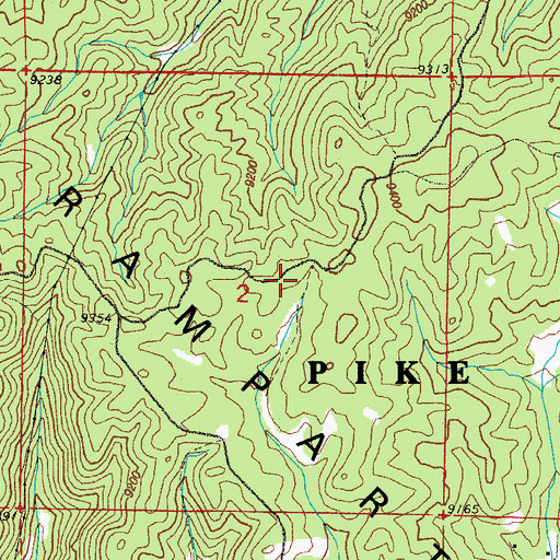 Topographic Map of Iron King Mine, CO