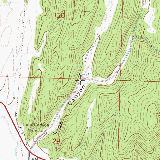 Topographic Map of West Fork Lion Canyon, CO