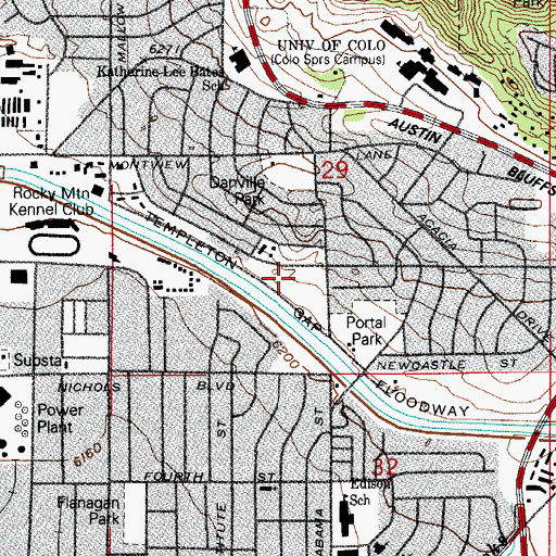 Topographic Map of Climax Number Two Mine, CO