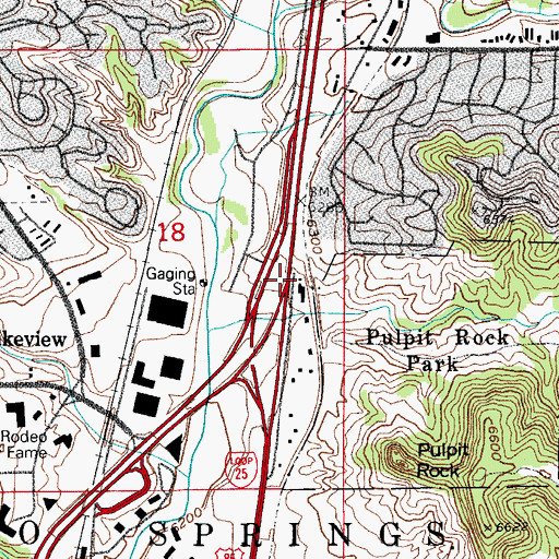 Topographic Map of Klondike Mine, CO