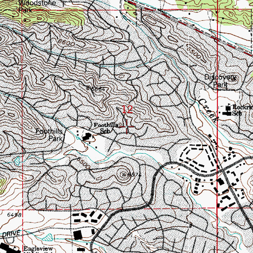 Topographic Map of Knights of Industry Mine, CO