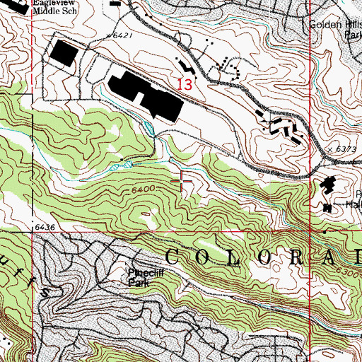 Topographic Map of Last Chance Mine, CO