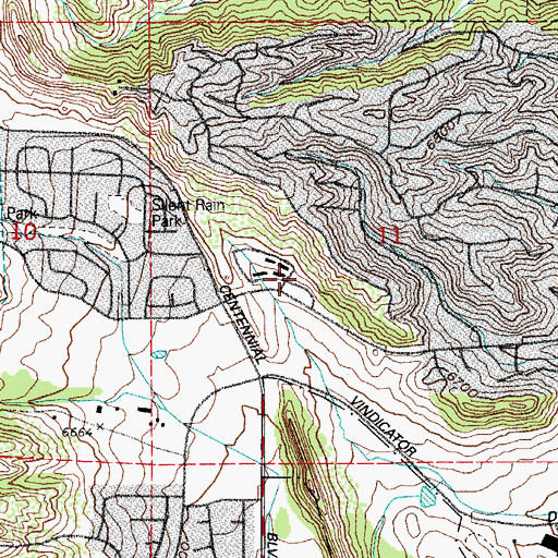 Topographic Map of Monument Valley Mine, CO