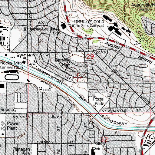 Topographic Map of New Tudor Mine, CO
