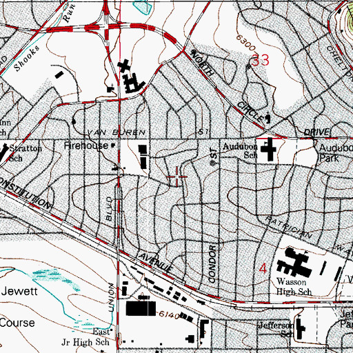 Topographic Map of El Paso Mine, CO