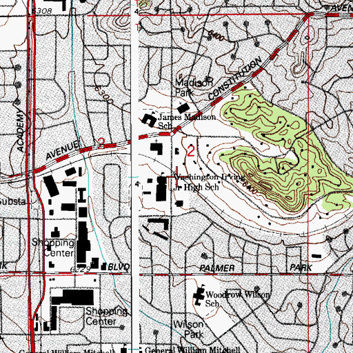Topographic Map of Cardiff Mine, CO