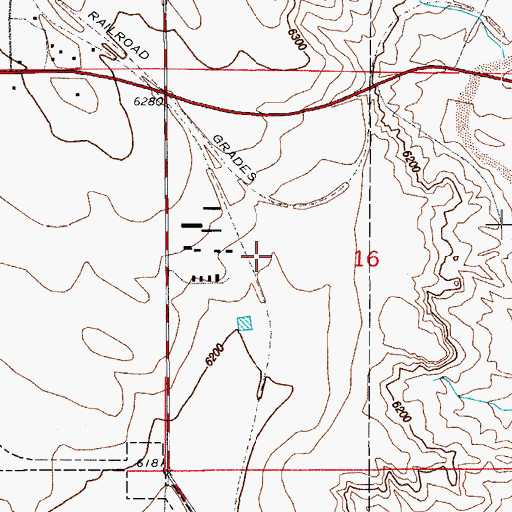 Topographic Map of Jimmy Camp Mine, CO