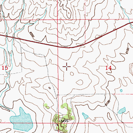 Topographic Map of Kurie Mine, CO