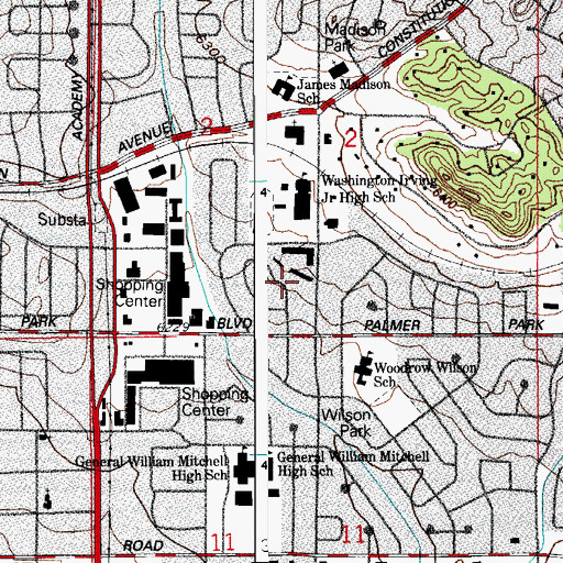 Topographic Map of Tudor Mine, CO