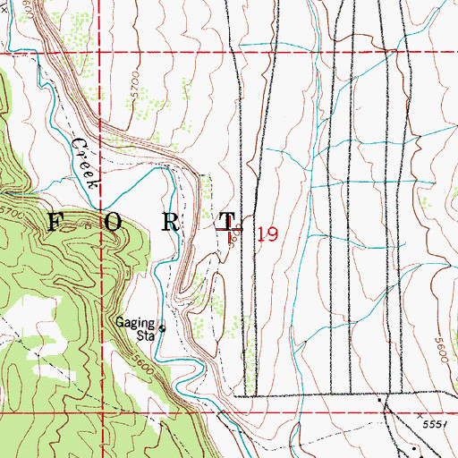 Topographic Map of E D Freeman Mine, CO
