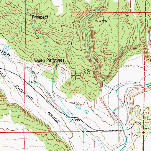 Topographic Map of Wands Mine, CO