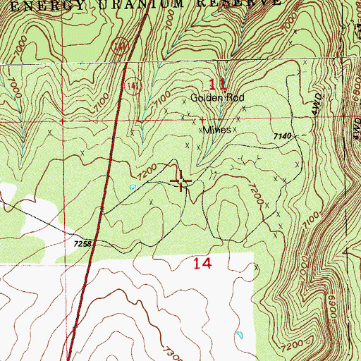 Topographic Map of Summit Mine, CO