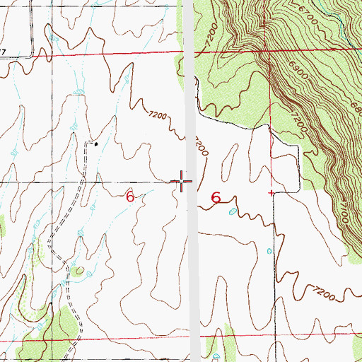 Topographic Map of Geisinger Mine, CO